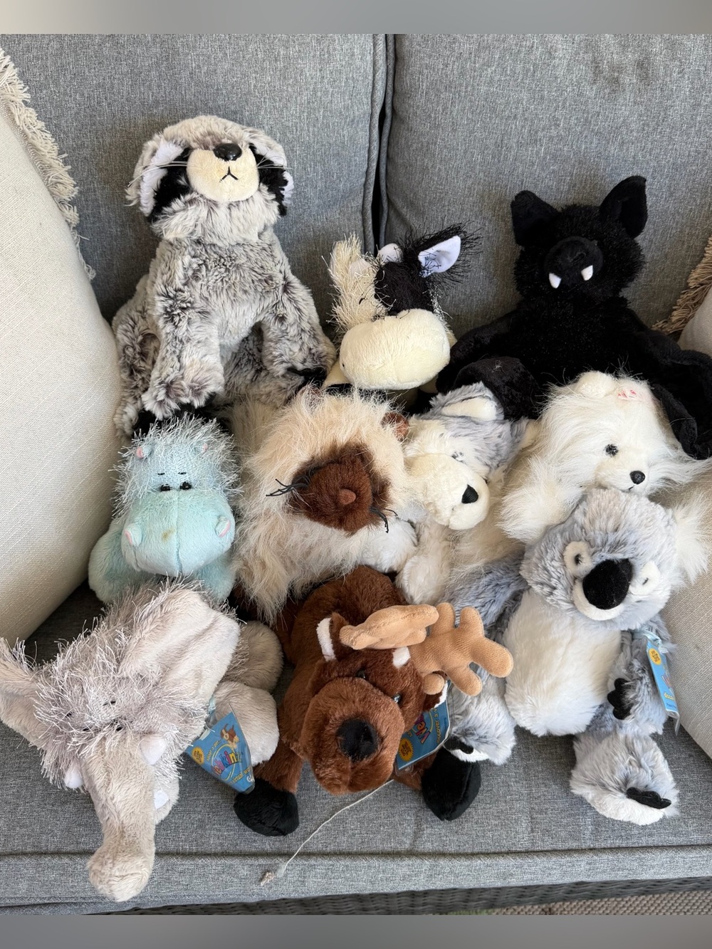 Webkinz Lot of 10 - 3 NWT, 7 without tags